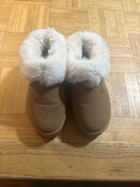 Plush Solid Color Soft Comfortable Thickened Heighten Slip-On Snow Boots For Out